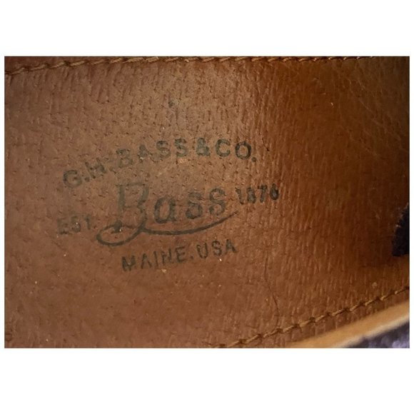 G.H. Bass & Co. "Emmie" Suede Leather Oxford Shoe in Burgundy Womens Sz 6.5M - Picture 6 of 9